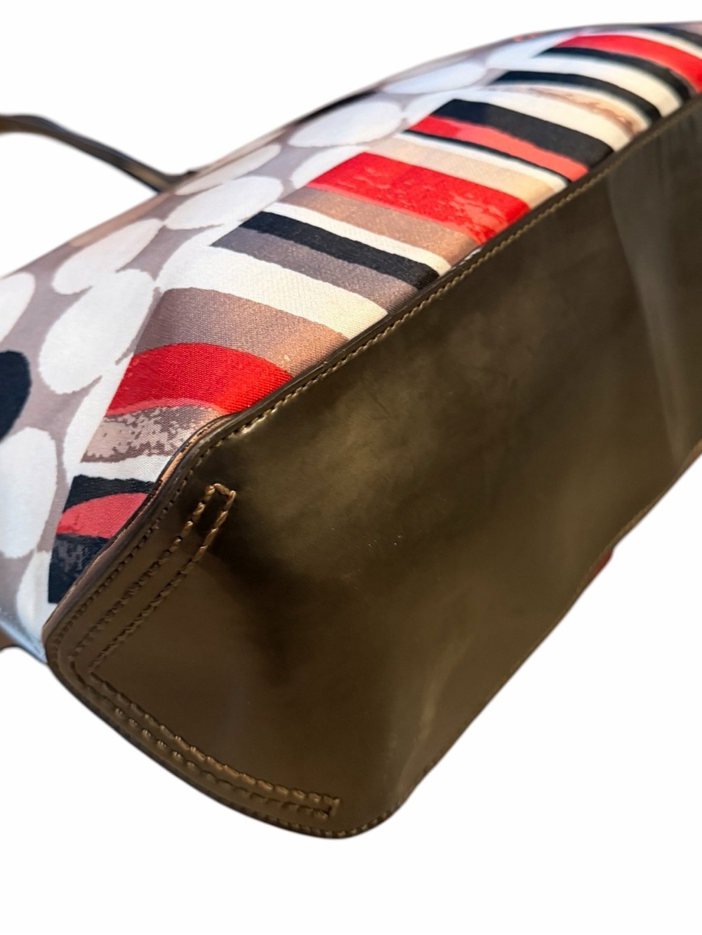 Coach Poppy Watercolor Polka Dot Tote Bag - Picture 7 of 9